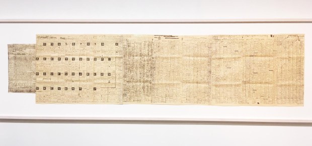 Jean Perdrizet esperanto sidéral, 1962, technique mixte sur papier, 52 x 215,3 cm.jpg